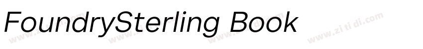 FoundrySterling Book字体转换